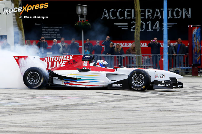 Jos Verstappen in actie met FA1 tijdens Acceleration 14